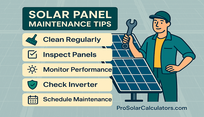 Solar Panel Maintainence Tips
