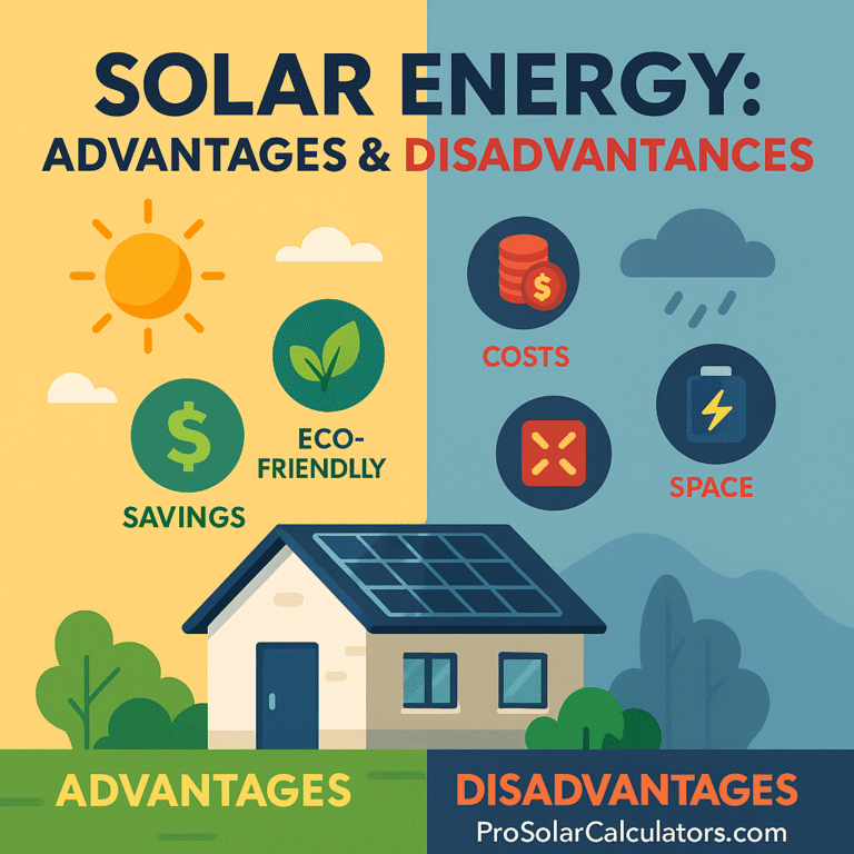 Solar Energy Advantages and Disadvantages
