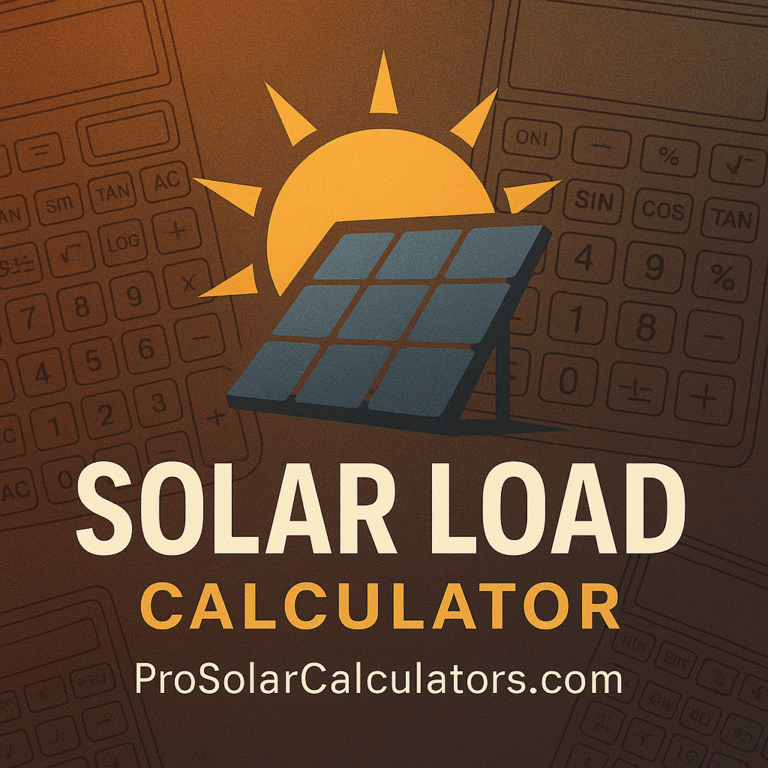 Solar Load Calculator