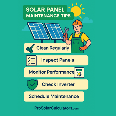 Solar Panel Maintainence Tips