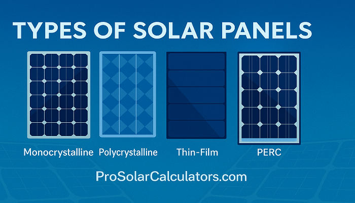 Types Of Solar Panels