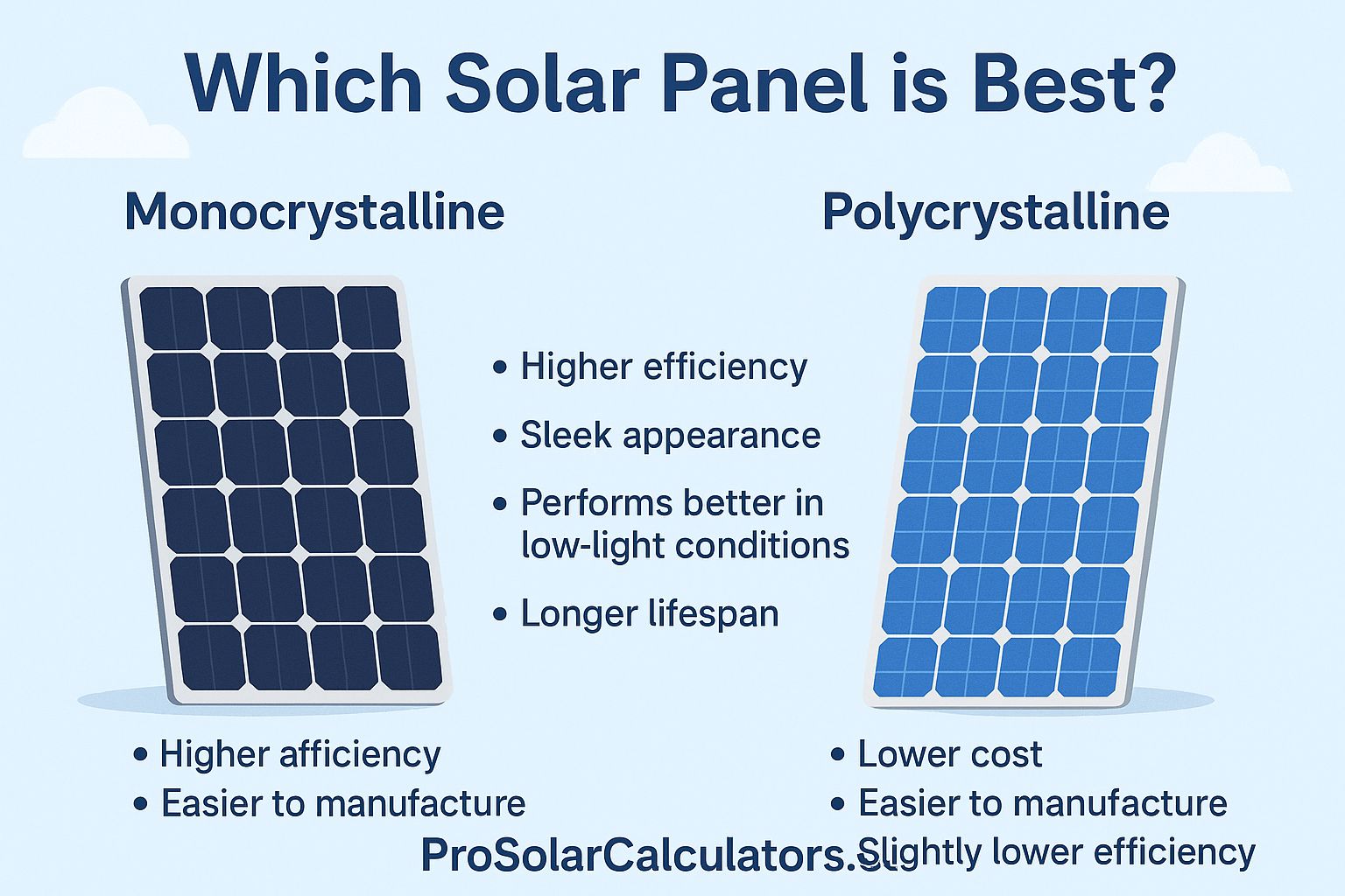 Monocrystalline vs Polycrystalline Solar Panles