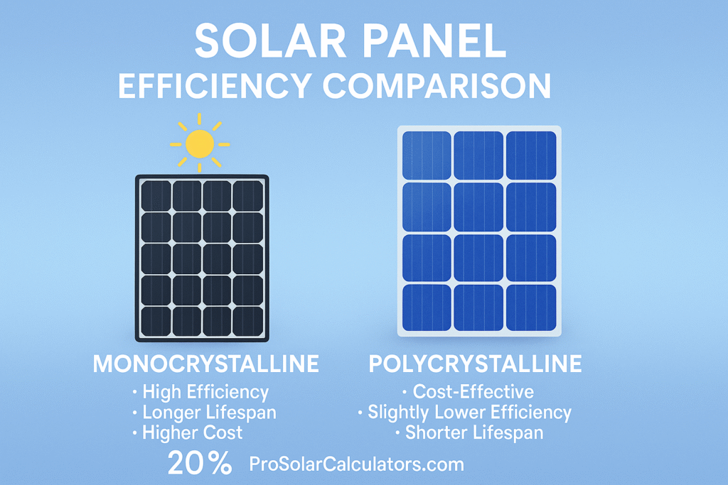 Solar Panel Efficiency Comparison