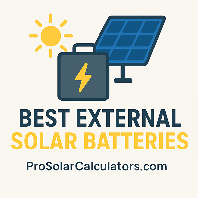 Best External Solar Batteries