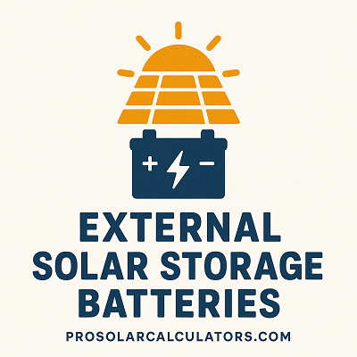 External Solar Storage Battery