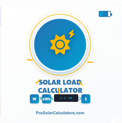 Solar Load Calculator Tool