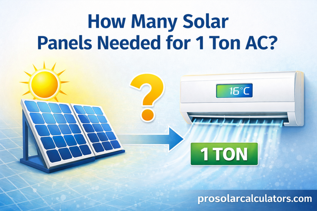 How Many Solar Panels Needed for 1 Ton AC
