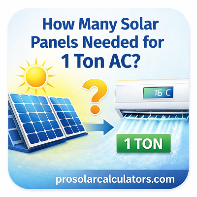 How Many Solar Panels Needed for 1 Ton AC