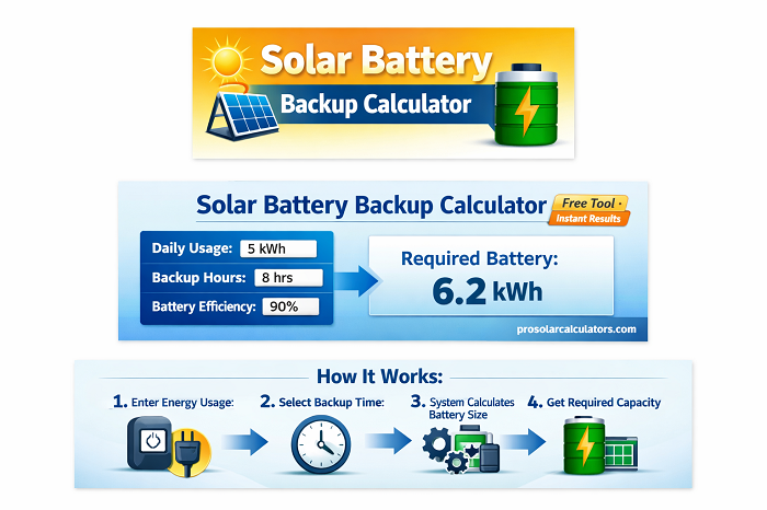 Solar Battery Backup Calculator