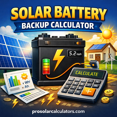Solar Battery Backup Calculator